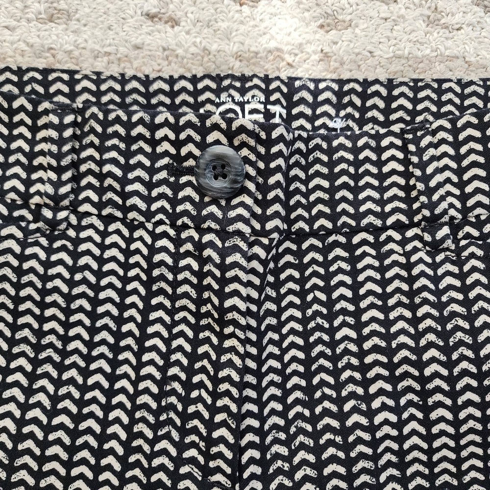 Loft Original Crop Patterned Pants - image 8